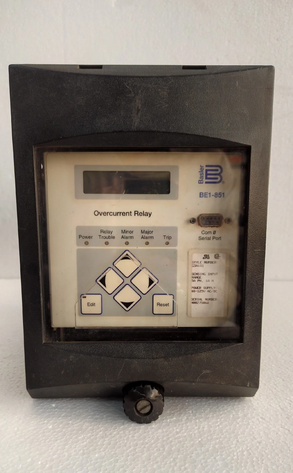 Basler Electric be1-851 / BE1-851 Digital Overcurrent Protection System